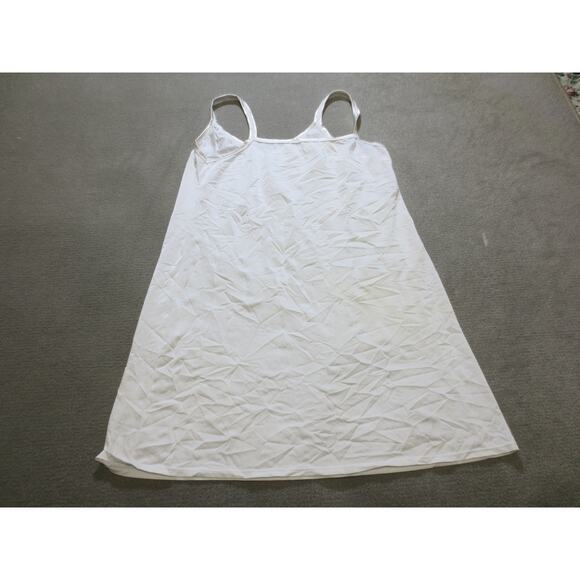 VINTAGE Vanity Fair Womens Slips 18 Nightie White Satiny Sleeveless - Picture 2 of 7